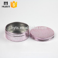 30g pink round aluminium cosmetic jar